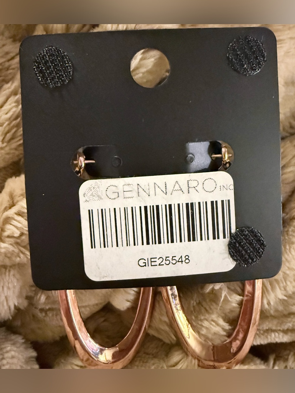 New York & Company Elongated Oval Hoops in Rose Gold - Picture 2 of 3
